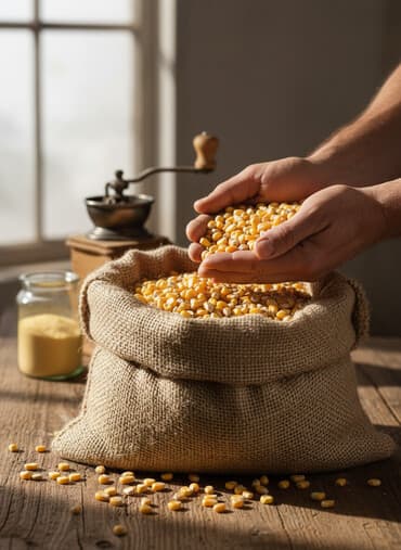 наполнители для кошек: Кукуруза Кургак мешоктолгон 20 тонна - Цельное сухое зерно — 1