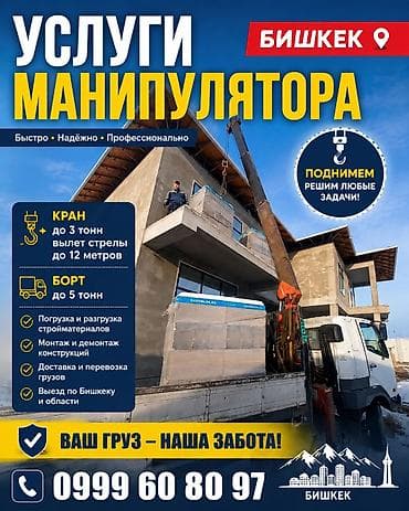 купить мини манипулятор: Стрела 12 м, 3 т, Борт 5 кг — 1