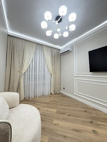 3 бөлмө, 80 м², Элитка, 9 кабат, Дизайнердик ремонт