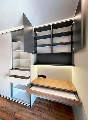 Шкафтар: Буйрутма эмеректер, Ашкана, Ашкана гарнитурасы, Шкаф, Керебет — 4