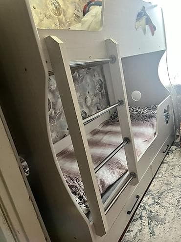 детские маленькие кроватки: Двухъярусная детская кровать, ЛДСП — 1