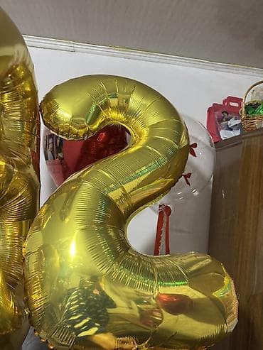 красная дорожка: Набор праздничных шаров - Фольгированные шары: золотые цифры «3» и — 4