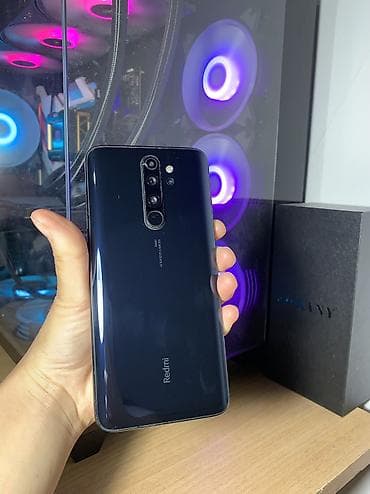 mini 2: Redmi, Redmi Note 8 Pro, Б/у, 128 ГБ, цвет - Черный, 2 SIM — 1