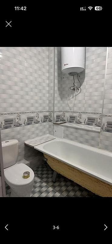 Кыймылсыз мүлк: 2 бөлмө, 40 м², Жеке план, 3 кабат, Косметикалык ремонт — 4