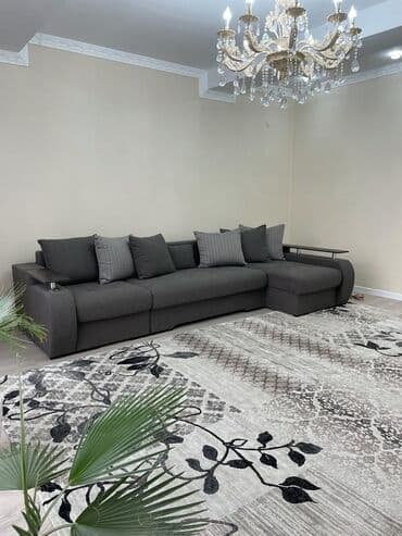 долгосрочная аренда квартира бишкек ош базар: 4 комнаты, Агентство недвижимости, Без подселения, С мебелью полностью — 2