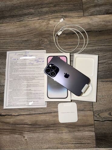 техно пова 5 цена в бишкеке: IPhone 14 Pro, 256 ГБ, Deep Purple, Защитное стекло, Чехол, Кабель, 79 % — 3