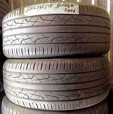 55: Шины 225 / 55 / R 17, Лето, Б/у, Пара, Легковые, Корея, Hankook — 1
