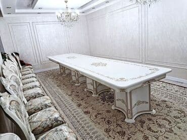 дом на колесах купить бишкек: Стол и стул для зала, цвет - Белый — 2
