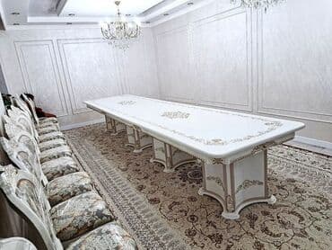 Диваны: Стол и стул для зала, Новый, Бесплатная доставка, цвет - Белый — 5