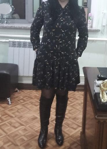 Повседневное платье, Турция, Осень-весна, Короткая модель, Вискоза, M