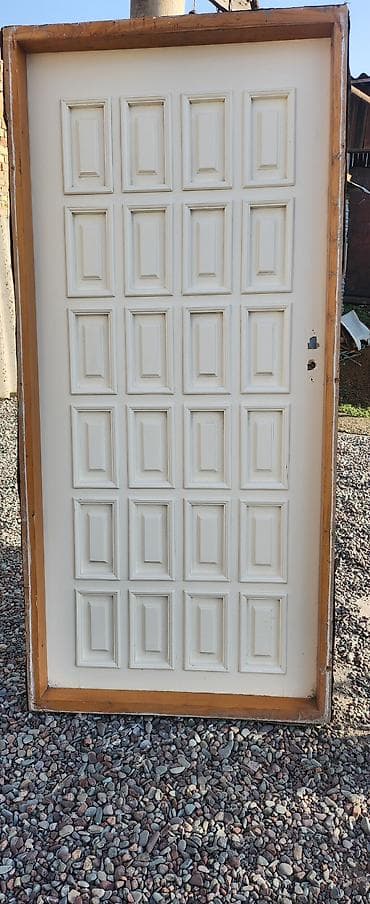 двер для душ: Двери для домов и квартир, Деревянная, Одностворчатая, Российская, Правосторонняя, цвет - Коричневый — 2