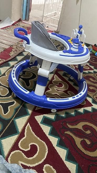 одеяло на выписку: Ходунки для малышей NING BABY - Круглая устойчивая база с защитным — 1