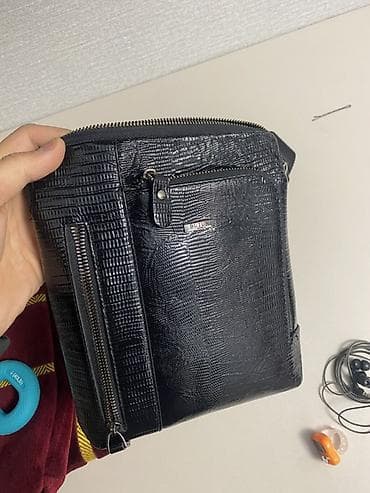 универсальные чехлы: Мужская сумка через плечо BUTUN - Материал: натуральная кожа с — 2