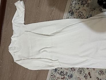 Личные вещи: Костюм-твинсет: трикотажное белое платье + длинный кардиган - Цвет — 6