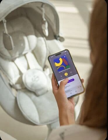 детские игрушки для новорожденных: Качели-шезлонг Amarobaby для новорождённых. - 5 режимов укачивания - — 24