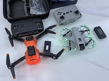Квадрокоптеры с 2 камерами и 2 аккумуляторами, камера поворачивается