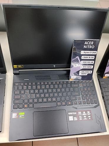 Игровой ноутбук Acer Nitro - Экран 16", IPS, Full HD, частота