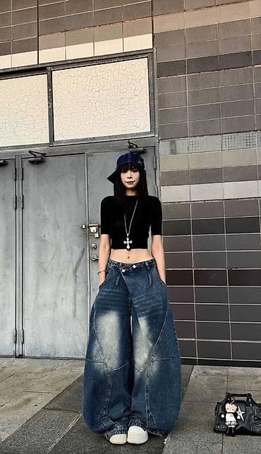 жынсы оптом: Жынсылар, Карго, Белден ылдый, Кайнатылган, S, M, L — 2