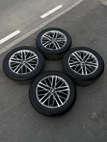 Литые Диски R 17 Hyundai, Комплект, отверстий - 5, Б/у — 4