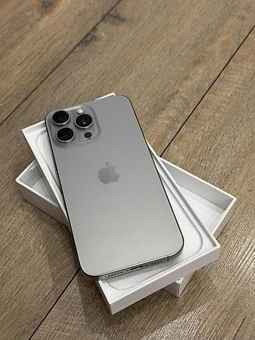 nokia e: IPhone 15 Pro Max, Б/у, 512 ГБ, Natural Titanium, Коробка, 83 % — 1