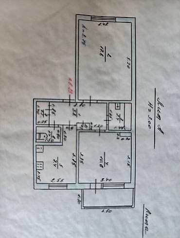 Кыймылсыз мүлк: 2 бөлмө, 46 м², Аламедин-1 мкр 105-серия, 5 кабат — 2