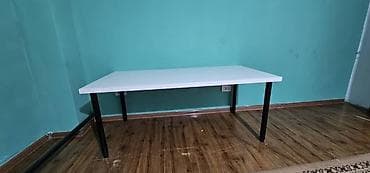Мебель: Стол IKEA LINNMON + регулируемые опоры — 1