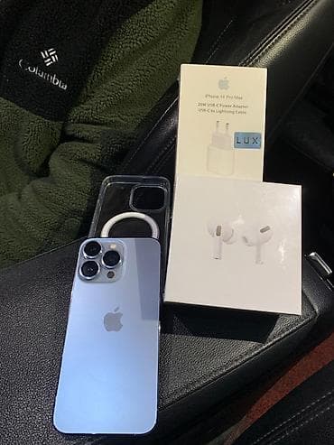 poco m6 pro цена в бишкеке: IPhone 13 Pro, Б/у, 128 ГБ, Голубой, Наушники, 73 % — 2