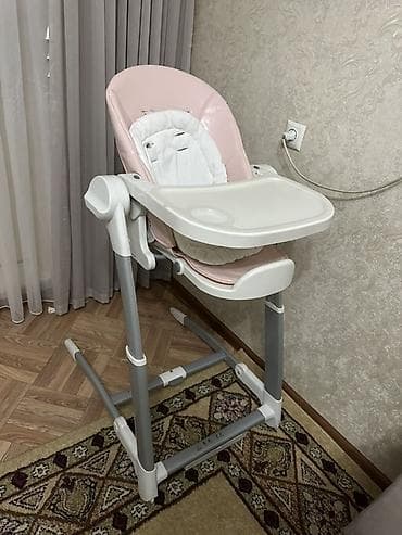 купить столик для кормления: Стульчик для кормления, Другой бренд, Металл, Другой вид, цвет - Розовый — 1