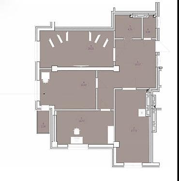 Продажа квартир: 3 комнаты, 96 м², Элитка, 3 этаж, Готовая ПСО (под самоотделку) — 2