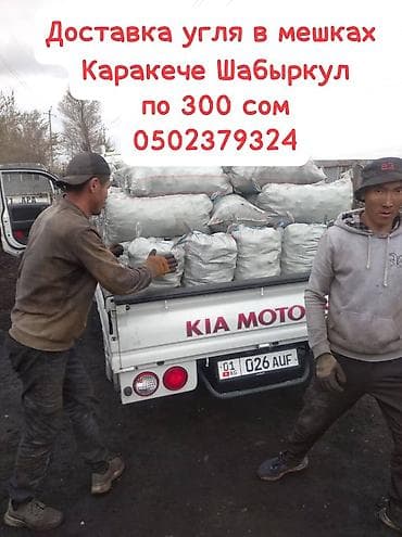 Доставка угля в мешках. - Уголь: Кара-Кече, Шабыркул - Фасовка: мешки at lalafo.kg Доставка угля в мешках. - Уголь: Кара-Кече, Шабыркул - Фасовка: мешки