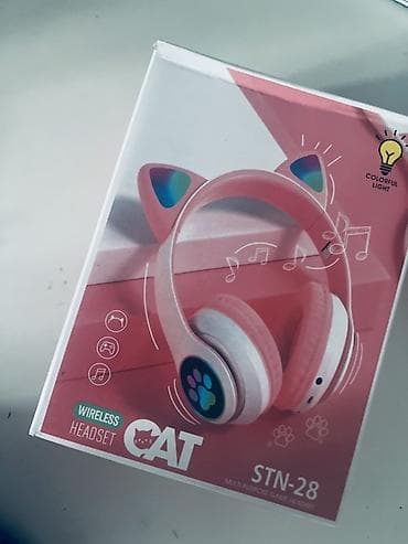 hyper x: Беспроводные наушники CAT STN‑28 с ушками и подсветкой - Тип — 10