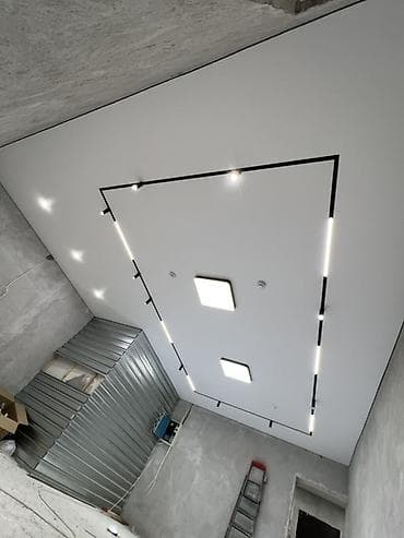 натяжные потолки матовый: Натяжные потолки с интегрированным освещением - Полотно ПВХ белого — 4