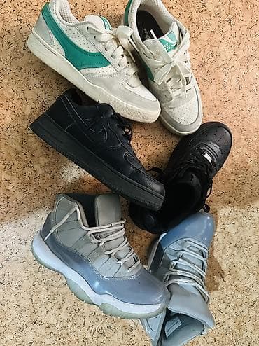 Спорттук бут кийим: Кроссовки б/у в хорошем состоянии, прочные, без повреждений. Черные — 1