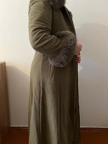 Пальто, Зима, Длинная модель, С поясом, M