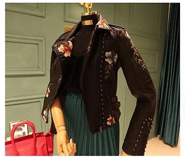 leather jacket: Кожаная куртка, Косуха, Экокожа, Укороченная модель, S — 2