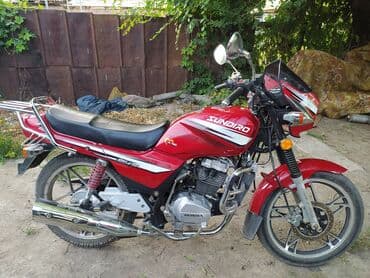 насадка на глушитель с подсветкой: Мотоцикл Sundiro (классический дорожный), красный цвет — 5