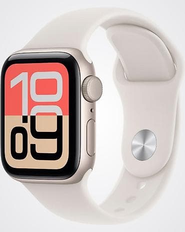 афон 17 про: Apple Watch SE (3-го поколения), 40 мм, цвет Starlight Оригинальные — 1