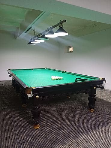 Русский бильярдный стол 12 футов (свет под столом на 6 плафонов) -