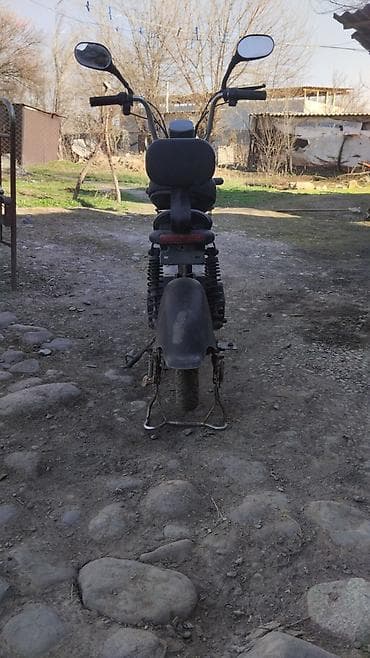 Мототехника: Электрический мини-скутер с сиденьем и багажной корзиной — 5