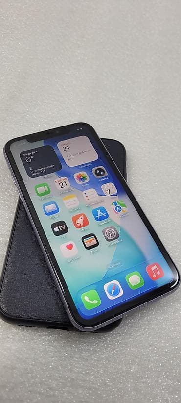 one plus 7: IPhone 11, Б/у, 64 ГБ, Голубой, Чехол, 90 % — 4