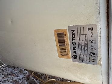 аристон 80: Накопительный водонагреватель Объем бака: 80 л, Ariston, Эмалированная сталь, Б/у — 3
