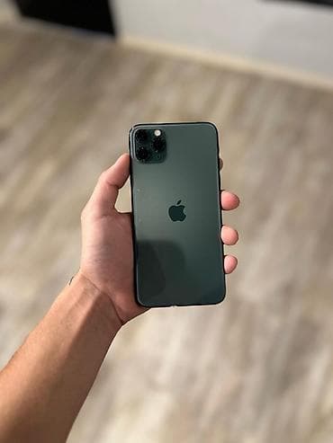 карышкыр фото: IPhone 11 Pro, 256 ГБ, Matte Midnight Green, Заряддоочу түзүлүш, Каптама, 100 % — 1