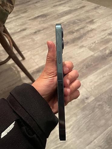 телефон бишкек бу: IPhone 12 Pro Max, Колдонулган, 128 ГБ, Blue Titanium, Заряддоочу түзүлүш, Коргоочу айнек, Кабель — 8