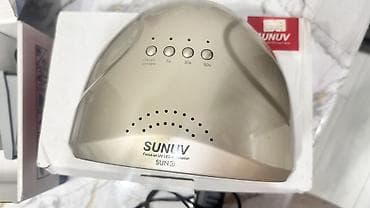 Лампа для сушки ногтей SUNUV + электрический маникюрный аппарат 1)