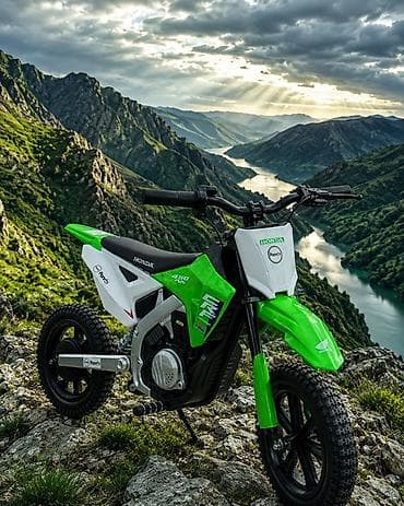 Детский транспорт: Детский электробаланс-байк в стиле Honda CRF - Форм-фактор: мини — 2
