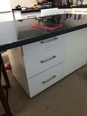 столешницы в ванную на заказ: Продаю Островок. Турецкий белый акрил. Чёрный Столешница — 3