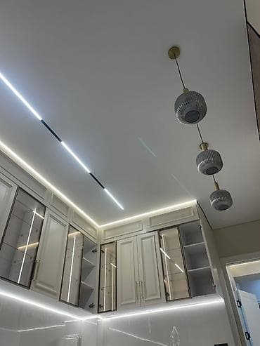 prima construction: Натяжной потолок Матовое Монтаж — 9