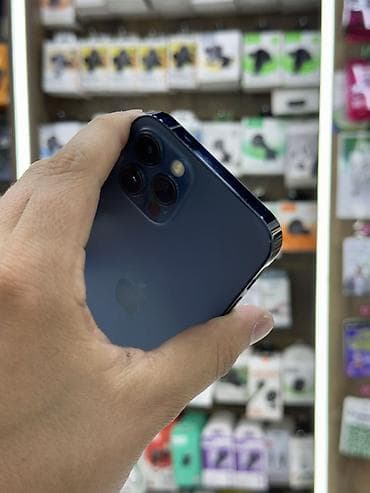 playstation 5 pro бишкек: IPhone 12 Pro, Колдонулган, 128 ГБ, Pacific Blue, Коргоочу айнек, 74 % — 5
