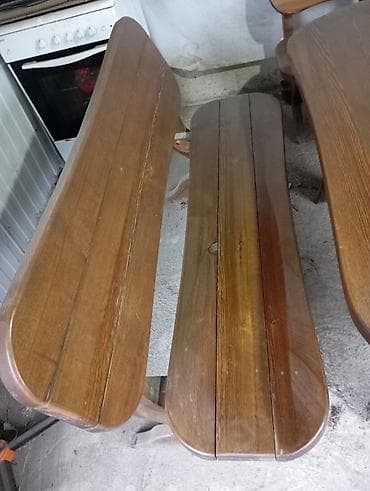 Вешалки: Кухонный стол и стул, Б/у, Самовывоз, цвет - Коричневый — 3