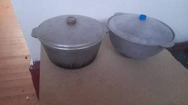 кухеный гарнитур: Набор посуды для кухни: - Два алюминиевых казана/кастрюли с крышками — 1